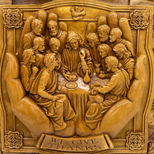Load image into Gallery viewer, NEW* The Last Supper "We give Thanks" Plaque 16" x 16"