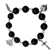 Load image into Gallery viewer, Holy Land Charm Bracelet in Black