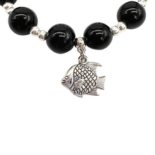 Load image into Gallery viewer, Holy Land Charm Bracelet in Black