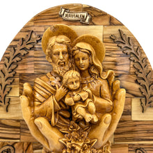 Load image into Gallery viewer, Holy Family God Bless Our Home Plaque 11" x 9"