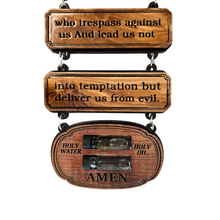 Load image into Gallery viewer, Lord's Prayer and Last Supper Wall Hanging – Crafted in the Holy Land