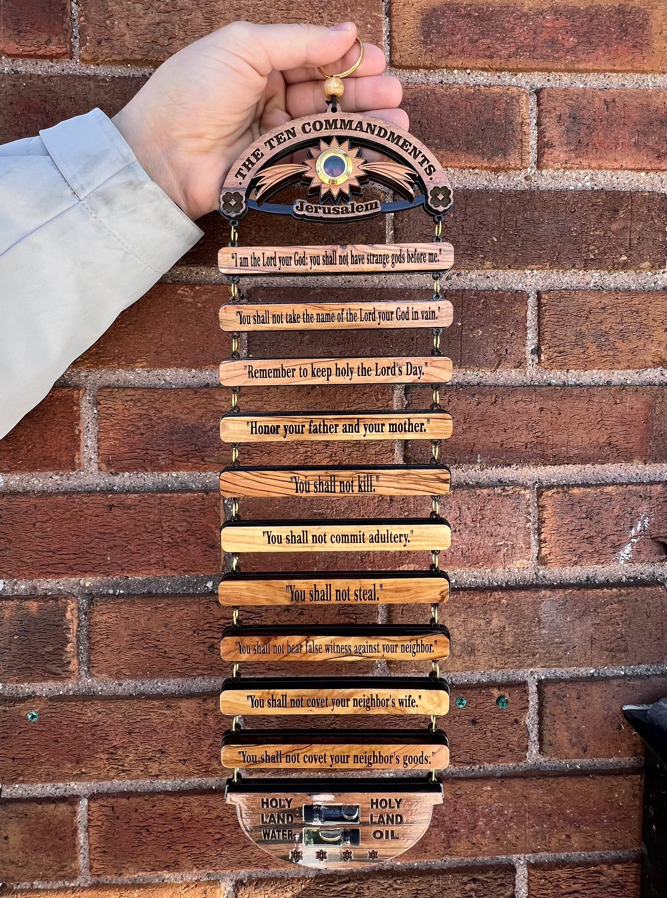 Ten Commandments from the Holy Land Wall Hanging