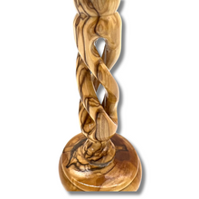 Load image into Gallery viewer, Olive Wood Candle Holder