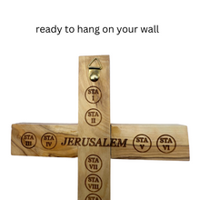 Load image into Gallery viewer, Olive Wood Wall Cross