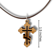 Load image into Gallery viewer, *NEW Holy Land Orthodox Clover-Ends Cross Pendant