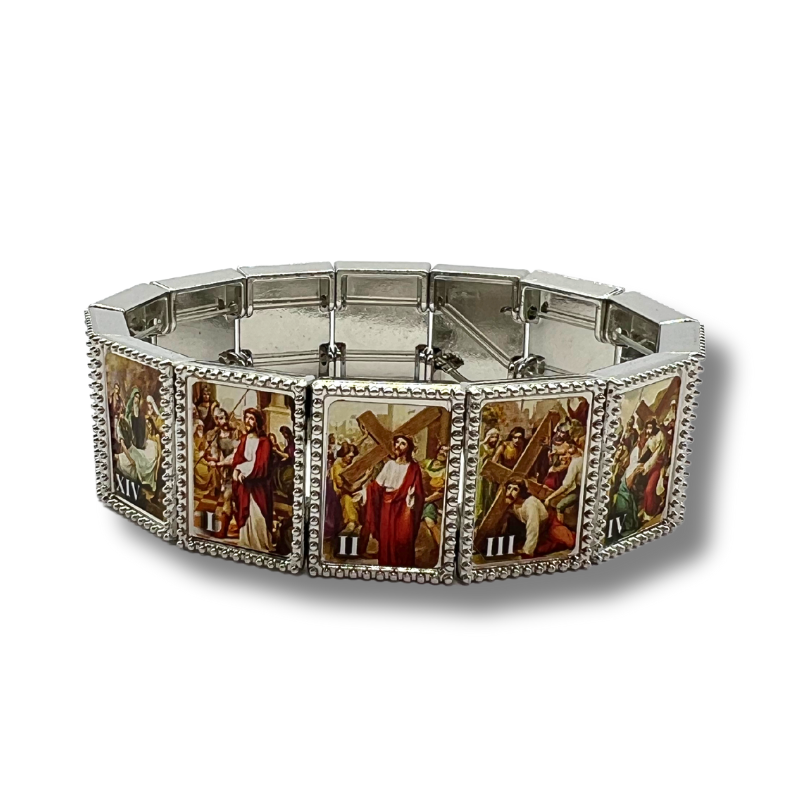 CHRISTIAN DADA　Crow Bangle The Fourteen Stations of The Cross Bracelet - Holy Land Bracelets