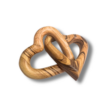 Load image into Gallery viewer, Olive Wood Connected Hearts