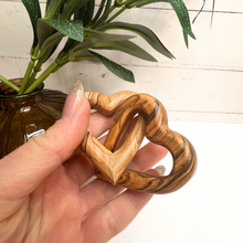 Load image into Gallery viewer, Olive Wood Connected Hearts