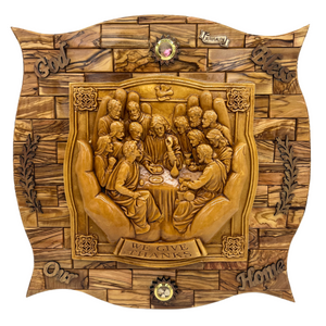 NEW* The Last Supper "We give Thanks" Plaque 16" x 16"