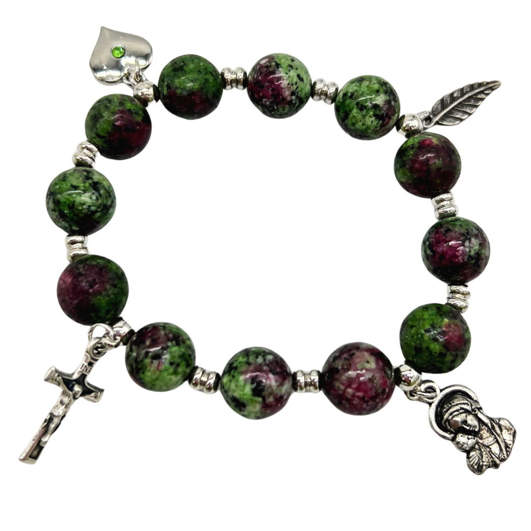 Holy Land Charm Bracelet in Malachite