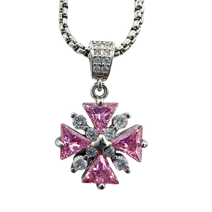 Holy Land Cross Pendant with Matching Chain