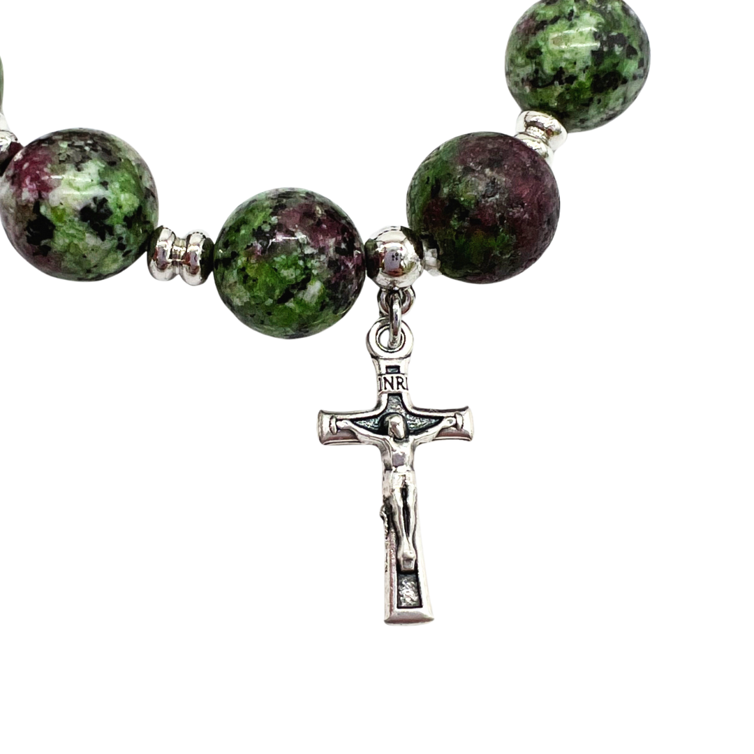 Holy Land Charm Bracelet in Malachite