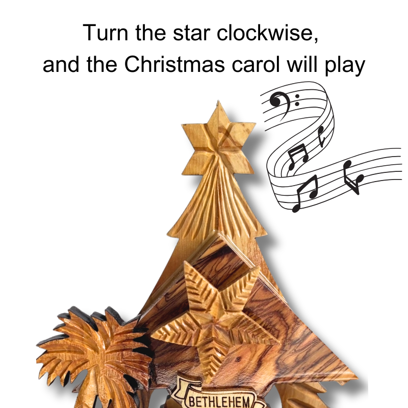 Holy Land Nativity Scene with Music Box