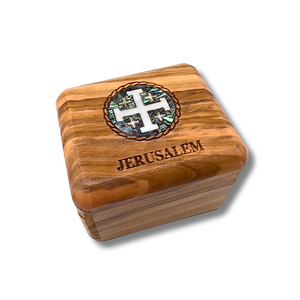 Holy Land Rosary & Keepsake Box Set – Handmade Olive Wood Gift