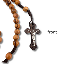 Load image into Gallery viewer, Holy Land Rosary &amp; Keepsake Box Set – Handmade Olive Wood Gift