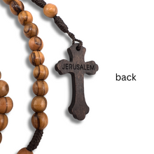 Load image into Gallery viewer, Holy Land Rosary &amp; Keepsake Box Set – Handmade Olive Wood Gift