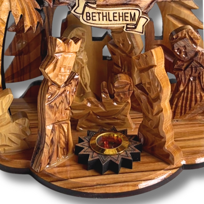 Holy Land Nativity Scene with Music Box