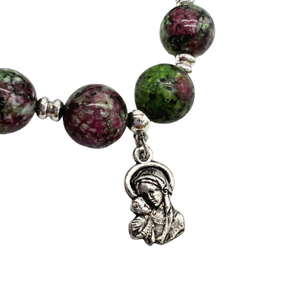 Holy Land Charm Bracelet in Malachite