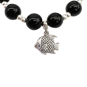 Holy Land Charm Bracelet in Black