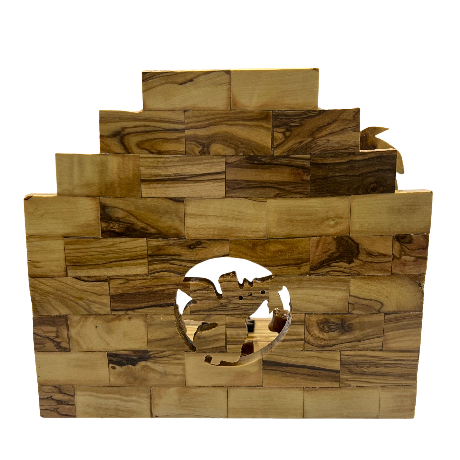 Olive Wood Nativity Set with Music Box ( 9.5 x 5 x  7.0 )