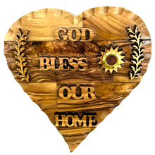 Load image into Gallery viewer, God Bless Our Home Wall Plaque with Holy Land Incense 5.5&quot;