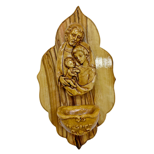 Holy Family Holy Water Font Plaque (4