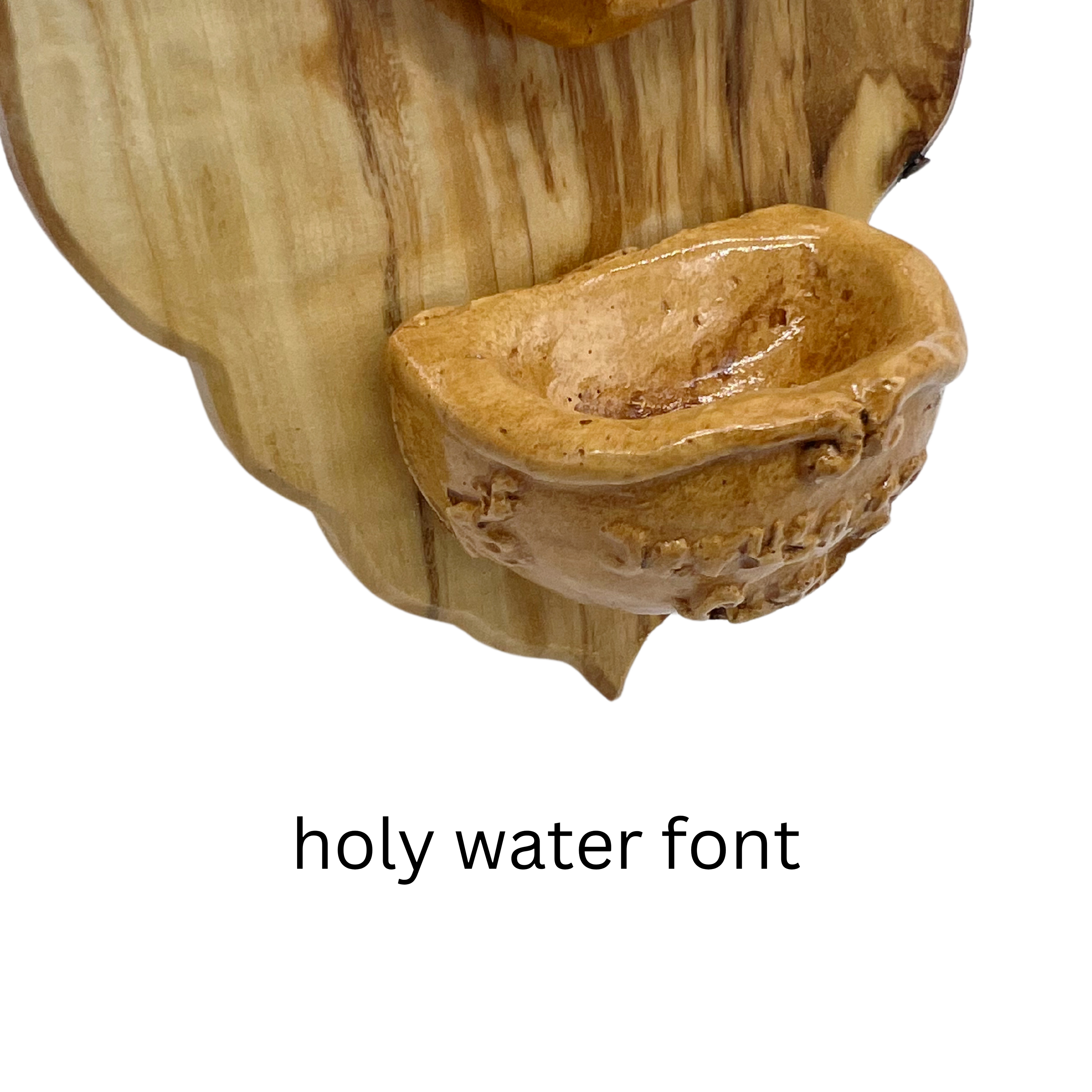 Virgin Mary Holy Water Font Plaque (4"x6.5")