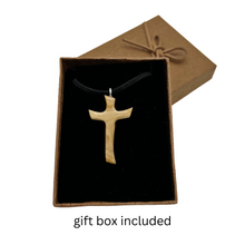 Load image into Gallery viewer, Holy Land Olive Wood Cross Pendant