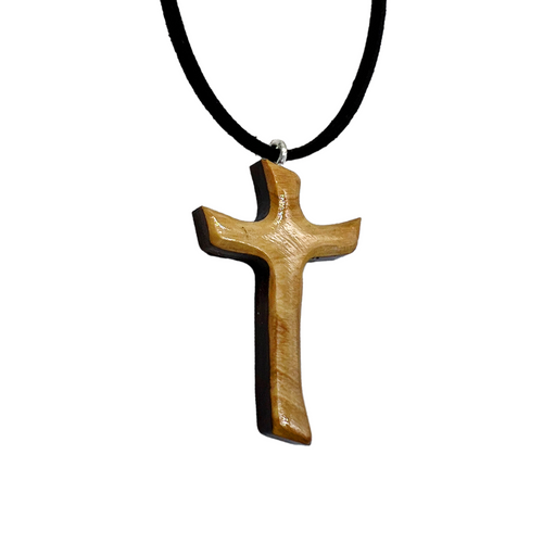 Holy Land Olive Wood Cross Pendant