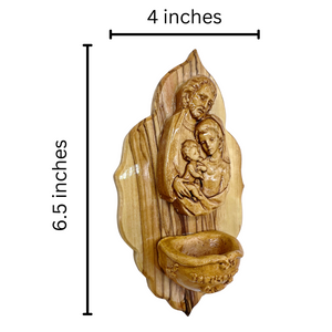 Holy Family Holy Water Font Plaque (4"x6.5")