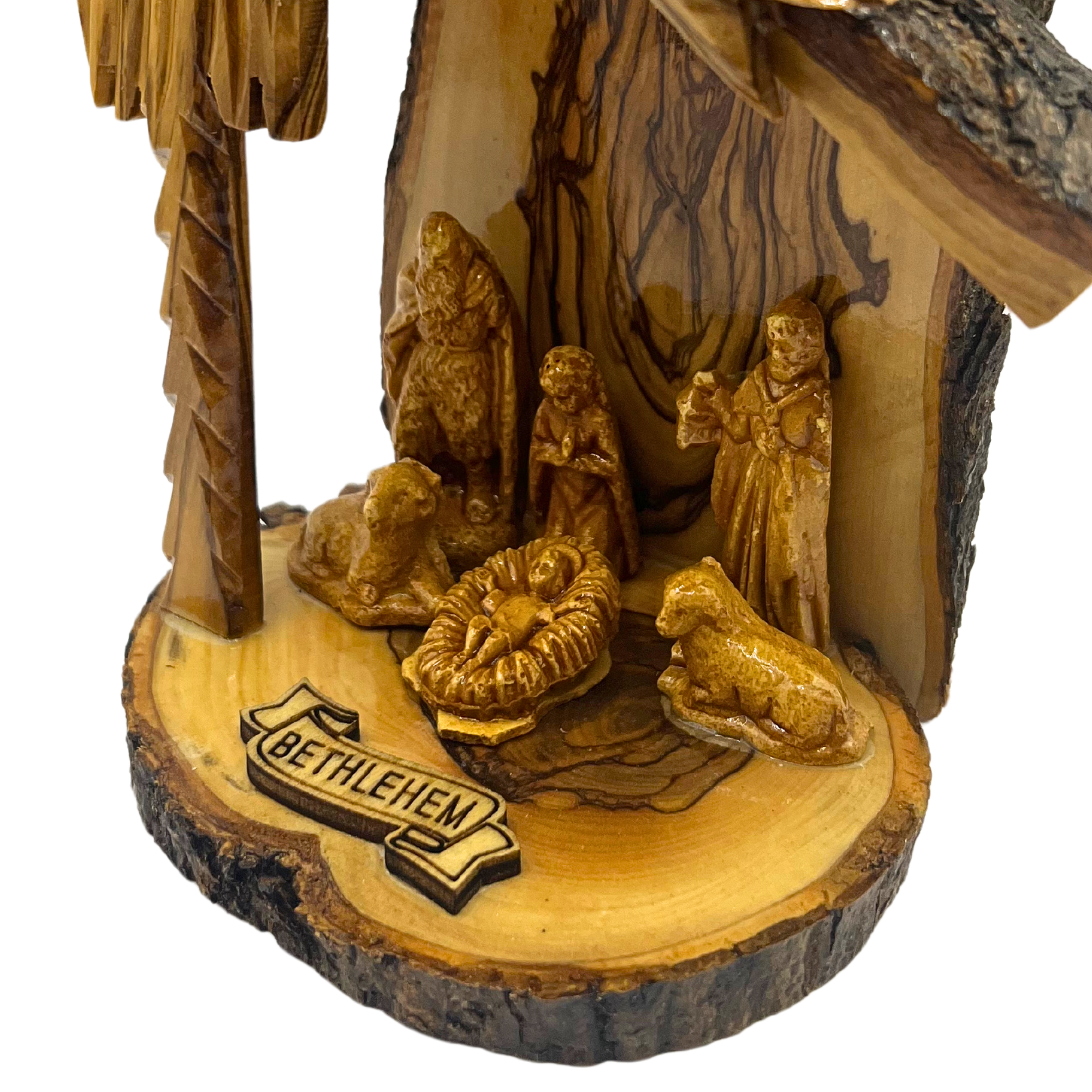 Olive Wood Nativity Scene ( 5 1/2″  x  3 1/2″ x 6″ )