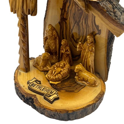 Olive Wood Nativity Scene ( 5 1/2″  x  3 1/2″ x 6″ )