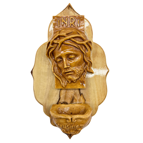 Jesus Holy Water Font Plaque (4