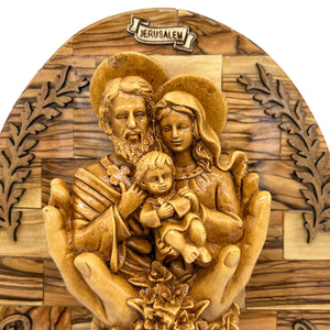 Holy Family God Bless Our Home Plaque 11" x 9"