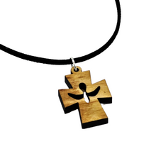 Load image into Gallery viewer, Holy Land Holy Spirit Olive Wood Pendant