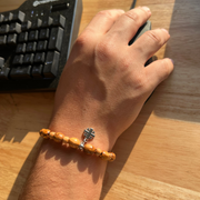 Holy Land Olive Wood Bracelet with Cross Pendant Unisex