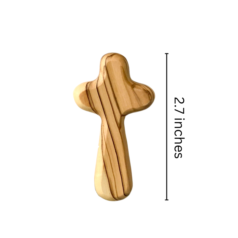 Small Olive Wood Comfort Cross