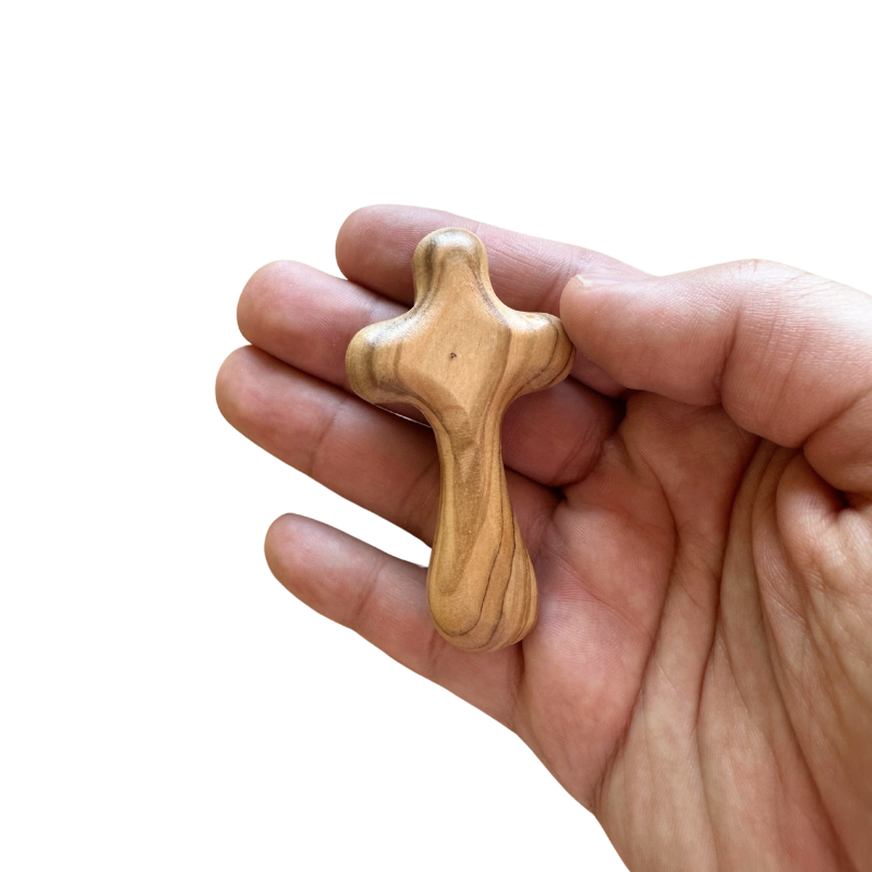 Small Olive Wood Comfort Cross