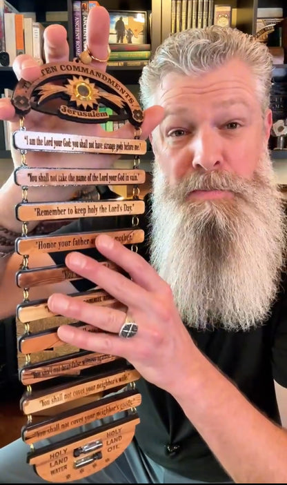 Ten Commandments from the Holy Land Wall Hanging