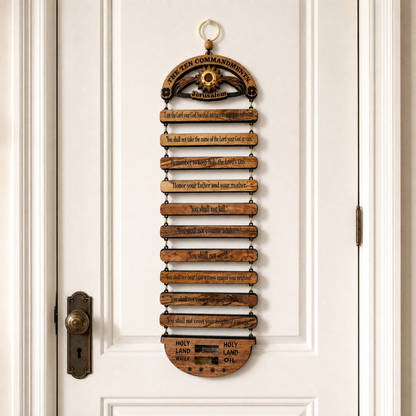 Ten Commandments Wall Hanging from the Holy Land