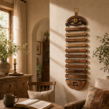 Ten Commandments Wall Hanging from the Holy Land