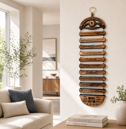 Ten Commandments Wall Hanging from the Holy Land