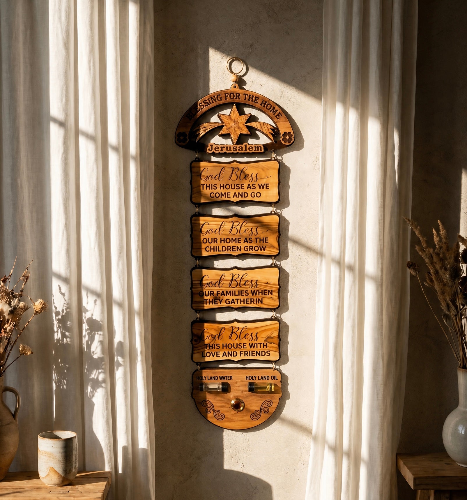 God Bless Our Home Wall Hanging – A Blessing from the Holy Land