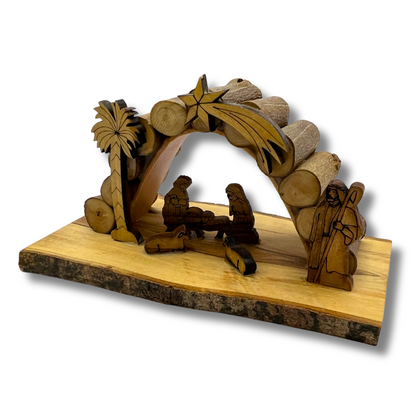 Olive Wood Nativity Scene - 5" x 3" x 3"