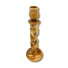 Load image into Gallery viewer, Olive Wood Candle Holder