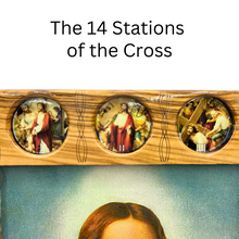 Load image into Gallery viewer, Holy Family with 14 Stations of the Cross Icon