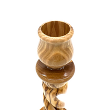 Load image into Gallery viewer, Olive Wood Candle Holder