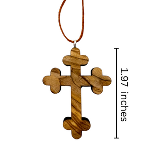 Holy Land Eastern Orthodox Cross Pendant