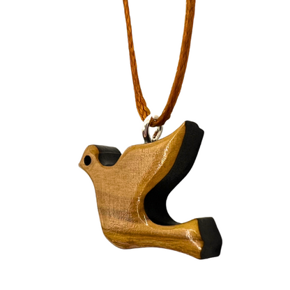Holy Land Olive Wood Dove Pendant