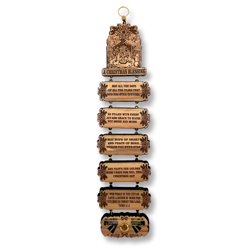 Christmas Blessing from the Holy Land Wall Hanging